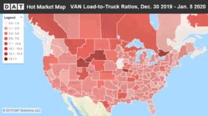 Rates beat all 2019 averages for vans and reefers
